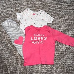 3 piece baby girl set